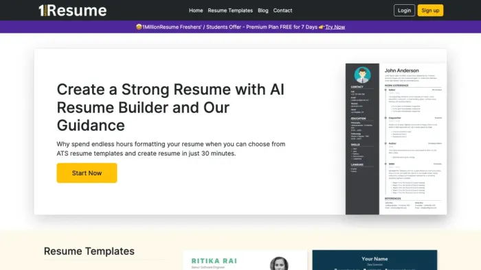 1MillionResume 1MillionResume
