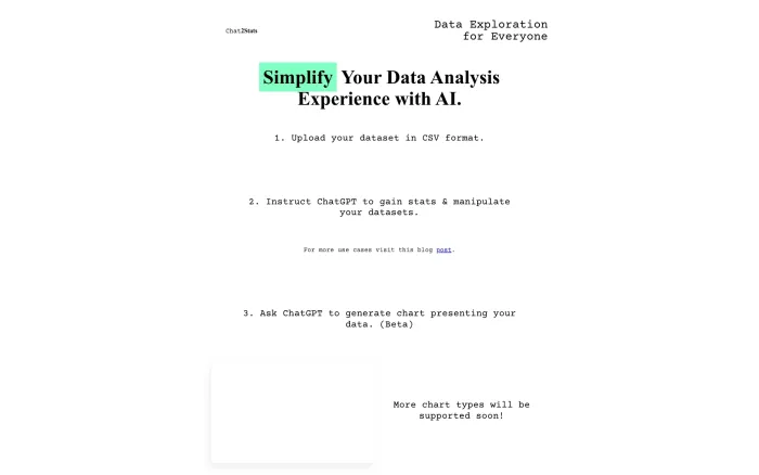 Chat2Stats Chat2Stats