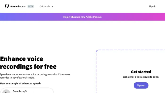 Adobe Speech Enhancer Adobe Speech Enhancer