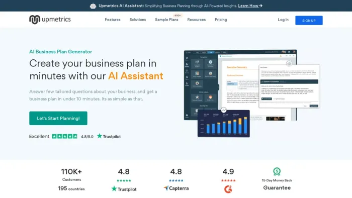 AI Business Plan Generator - Upmetrics AI Business Plan Generator - Upmetrics