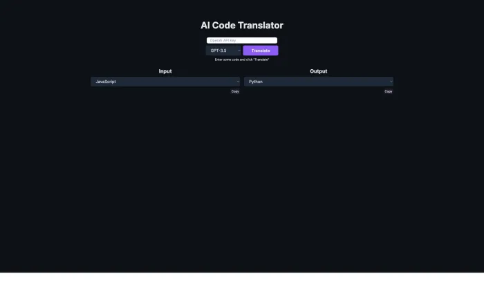 AI Code Translator AI Code Translator