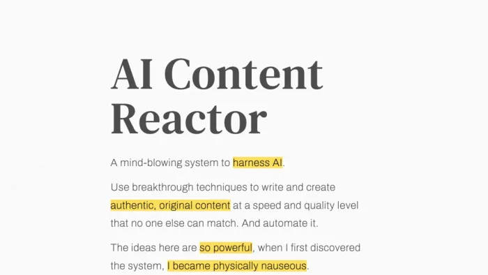AI Content Reactor AI Content Reactor