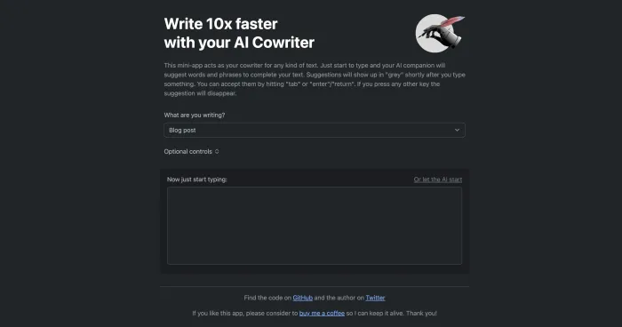 AI Cowriter AI Cowriter