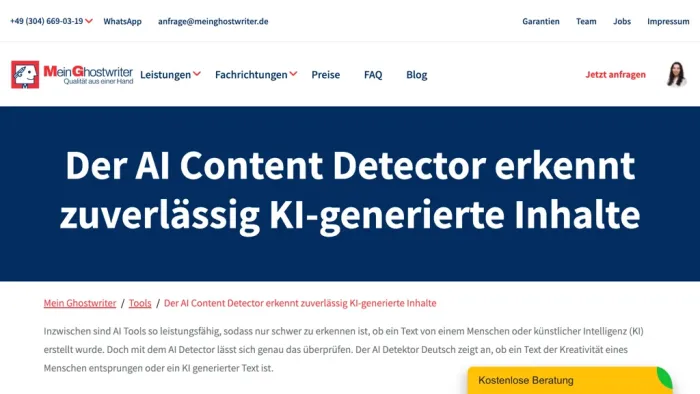 AI Detector Deutsch AI Detector Deutsch