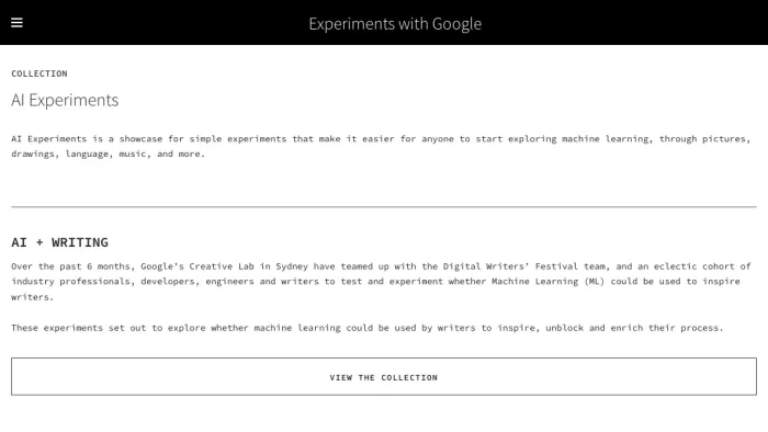 AI Experiments AI Experiments