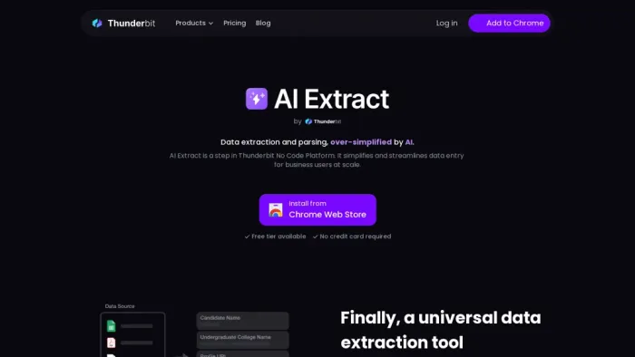 AI Extract by Thunderbit AI Extract by Thunderbit