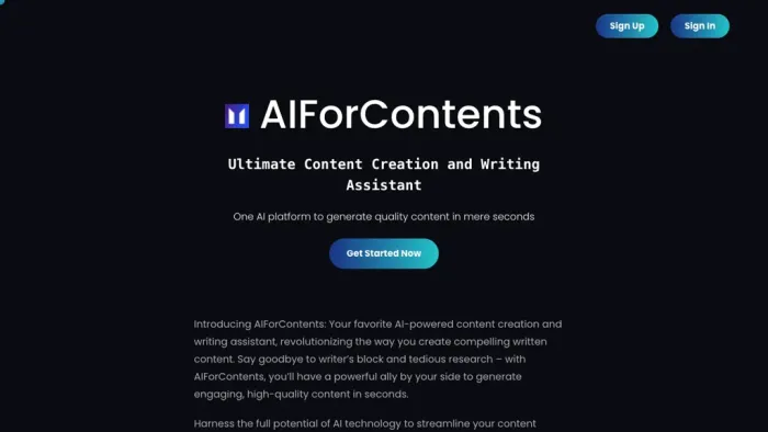 AI For Contents AI For Contents