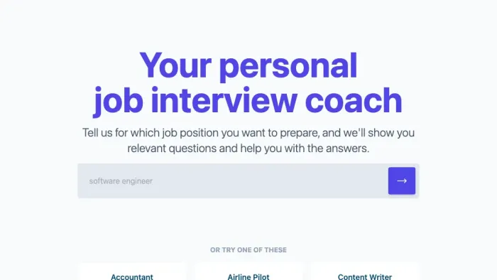 AI Interview Coach AI Interview Coach