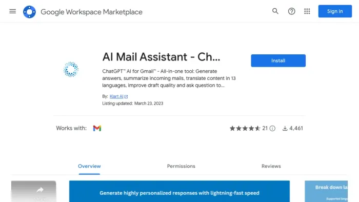 AI Mail Assistant AI Mail Assistant