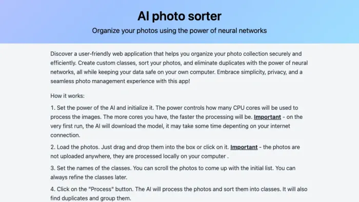 AI photo sorter AI photo sorter