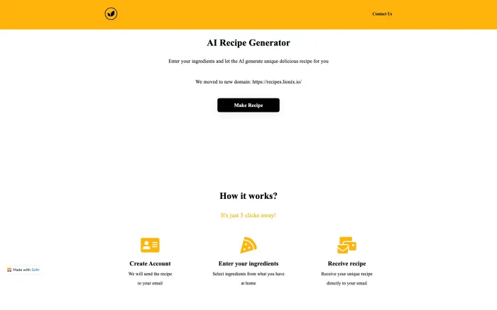 AI Recipe Generator AI Recipe Generator