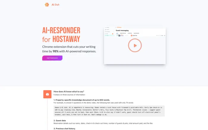 AI-responder for HostAway AI-responder for HostAway