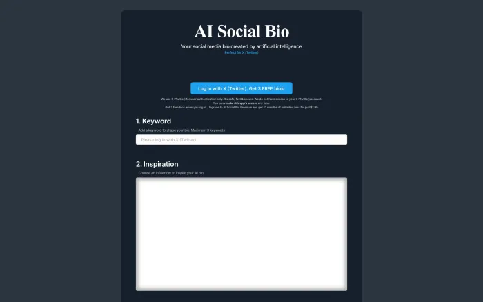 AI Social Bio AI Social Bio
