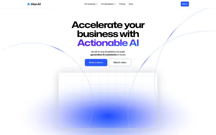 Alan AI Platform Alan AI Platform