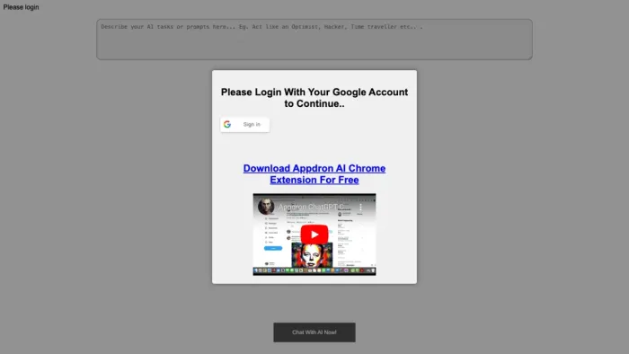 Appdron ChatGPT Dashboard Appdron ChatGPT Dashboard