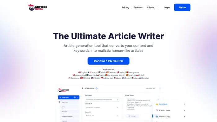 Article ninja Article ninja
