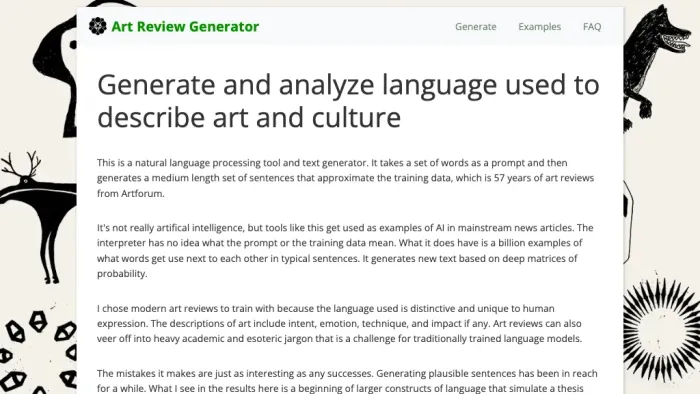 Artreviewgenerator Artreviewgenerator