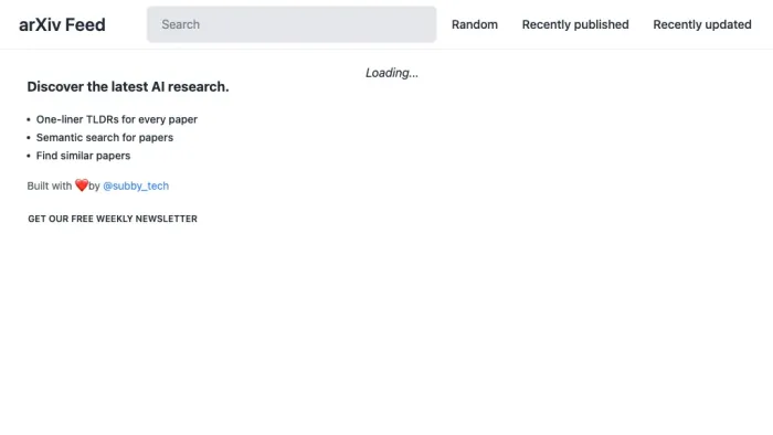 Arxiv Feed Arxiv Feed