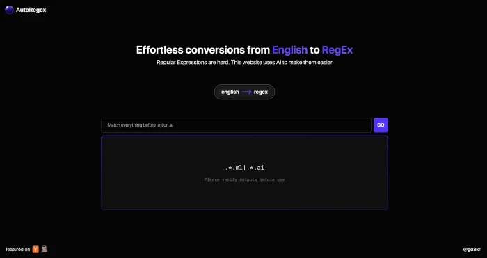 AutoRegex AutoRegex