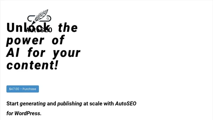 AutoSEO For WordPress AutoSEO For WordPress