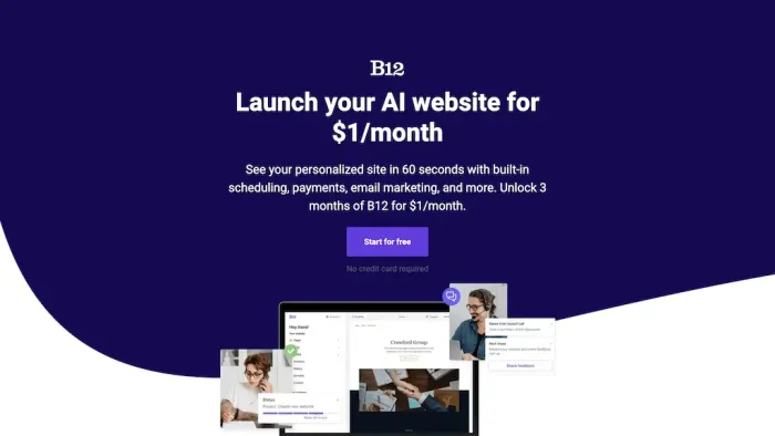 B12 website builder B12 website builder