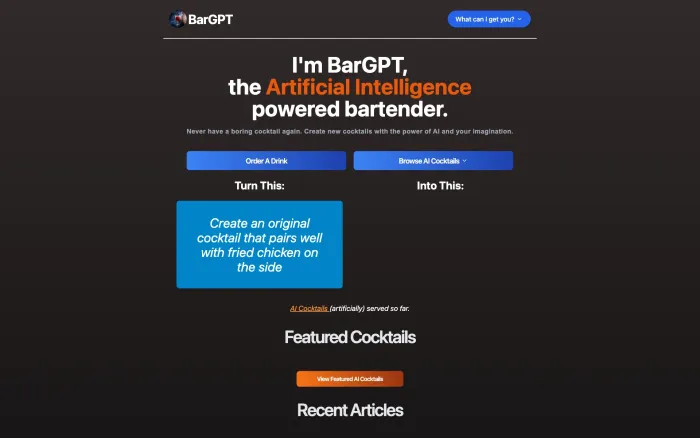 BarGPT BarGPT