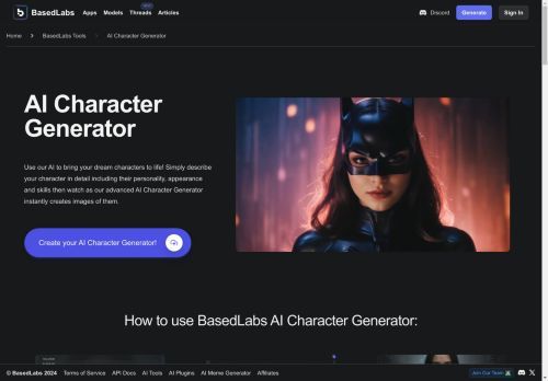 BasedLabs AI Character Generator BasedLabs AI Character Generator
