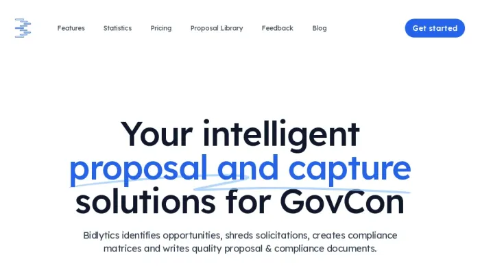 Bidlytics - AI for GovCon Bidlytics - AI for GovCon