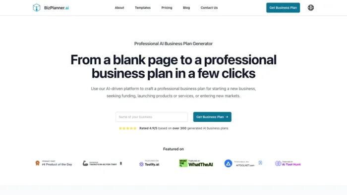 BizPlannerAI BizPlannerAI