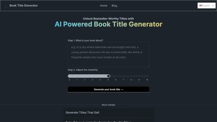 Book Title Generator Book Title Generator