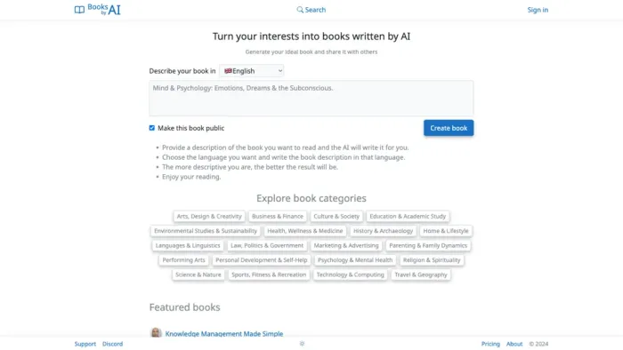 Books by AI Books by AI