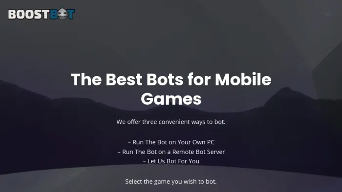 BoostBot Mobile Game Bots BoostBot Mobile Game Bots