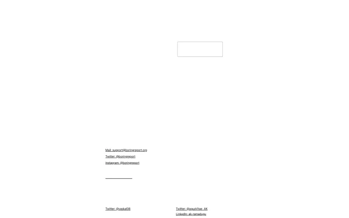Boring Report: News by AI Boring Report: News by AI