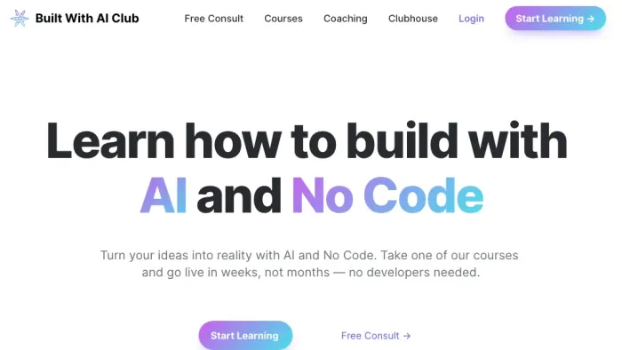 Built With AI Club Built With AI Club