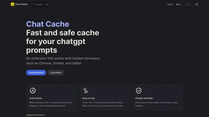 Chat Cache Chat Cache