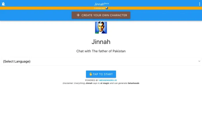 Chat with Jinnah Chat with Jinnah