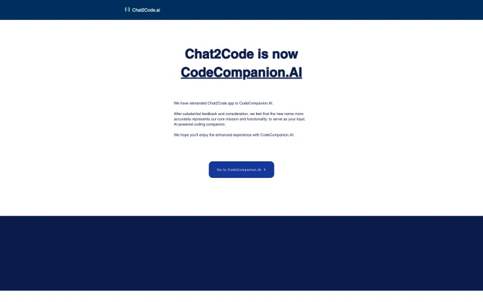 Chat2code.ai Chat2code.ai