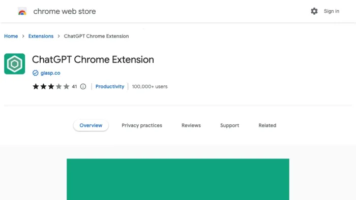 ChatGPT for Chrome ChatGPT for Chrome