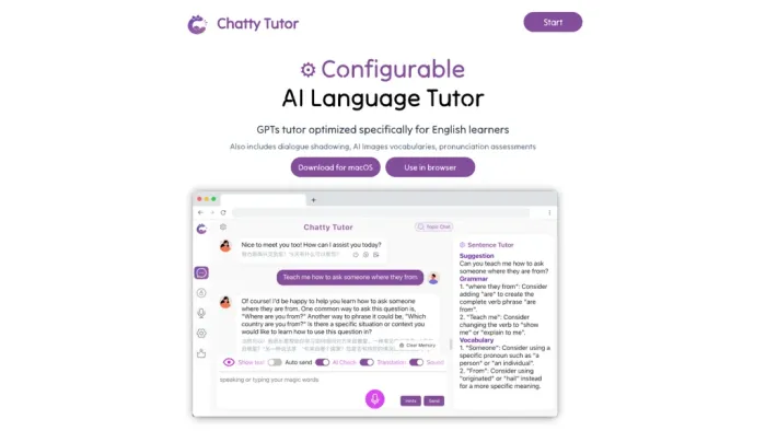 Chatty Tutor Chatty Tutor