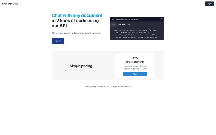 ChatWithDocs ChatWithDocs