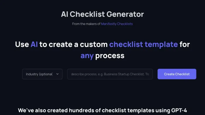 Checklistgenerator Checklistgenerator