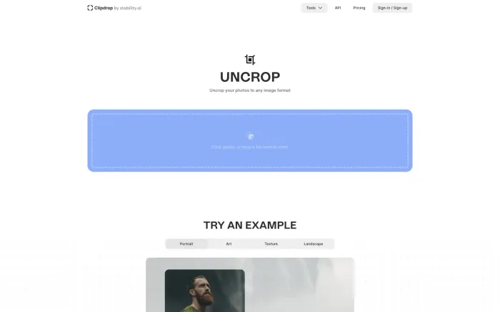 Uncrop by Stability AI Uncrop by Stability AI