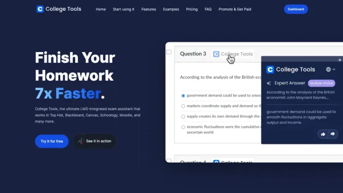 College Tools - Homework Solver College Tools - Homework Solver