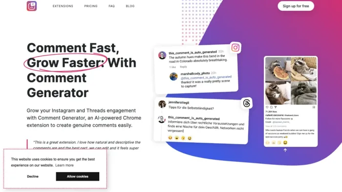 Comment Generator Comment Generator