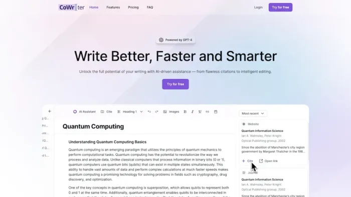 CoWriter AI CoWriter AI