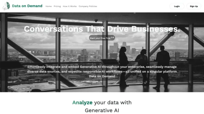 Data on Demand Data on Demand