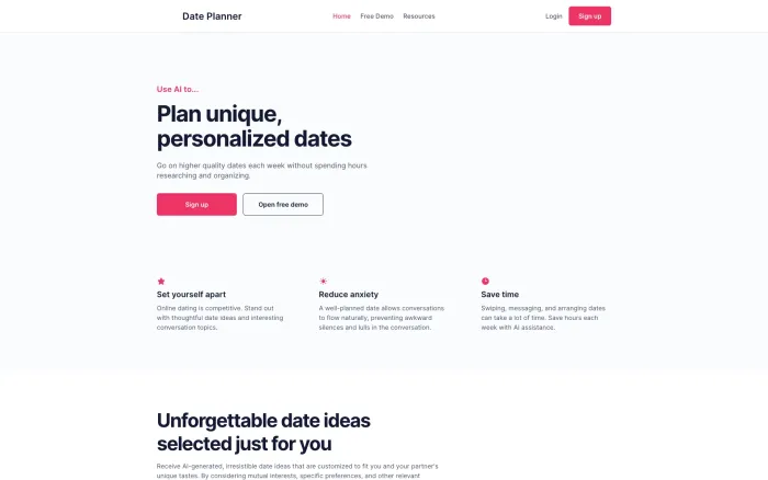 Date Planner AI Date Planner AI