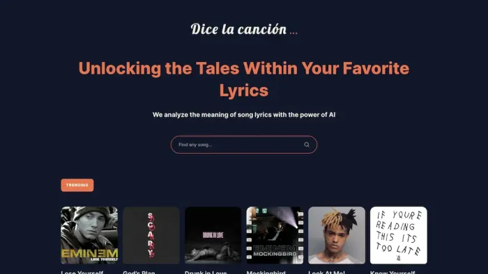 Dice la cancion Dice la cancion