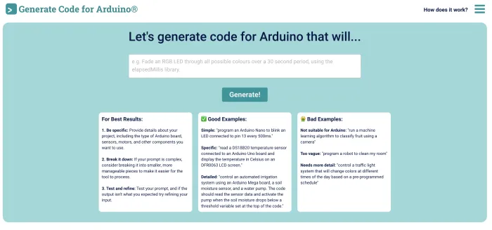 Duino Code Generator Duino Code Generator