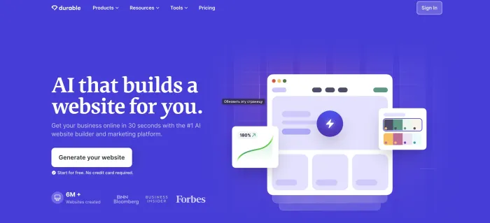 Durable AI Site Builder Durable AI Site Builder